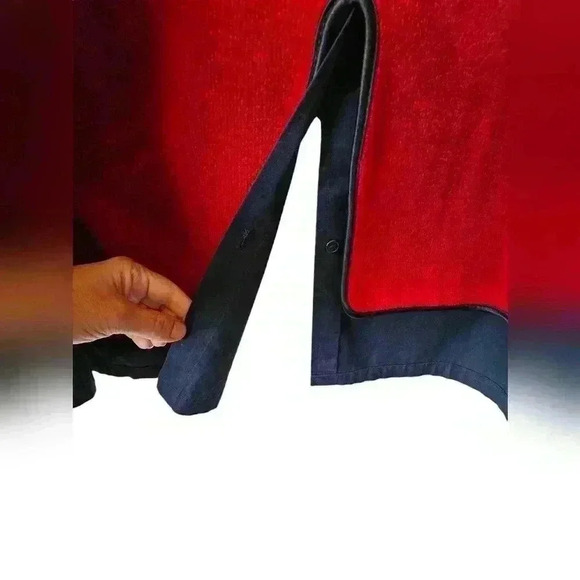 London Fog Double Breasted Dark BlueTrench Coat Size 40 Short. - Picture 10 of 15